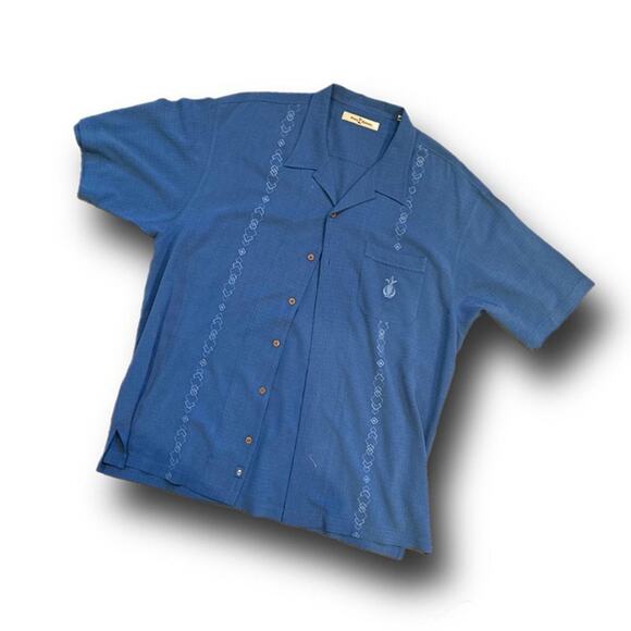 Vintage XL Tommy Bahamas Button Down Hawaiian - Picture 1 of 3